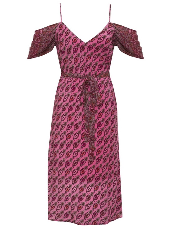 Gold Hawk Dresses & Skirts - Gold Hawk Provence Noa Mid Length Slip Dress Pink 100% Silk Small